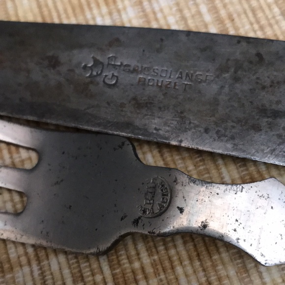 Carving Knife & Fork silver bone - Picture 4 of 4